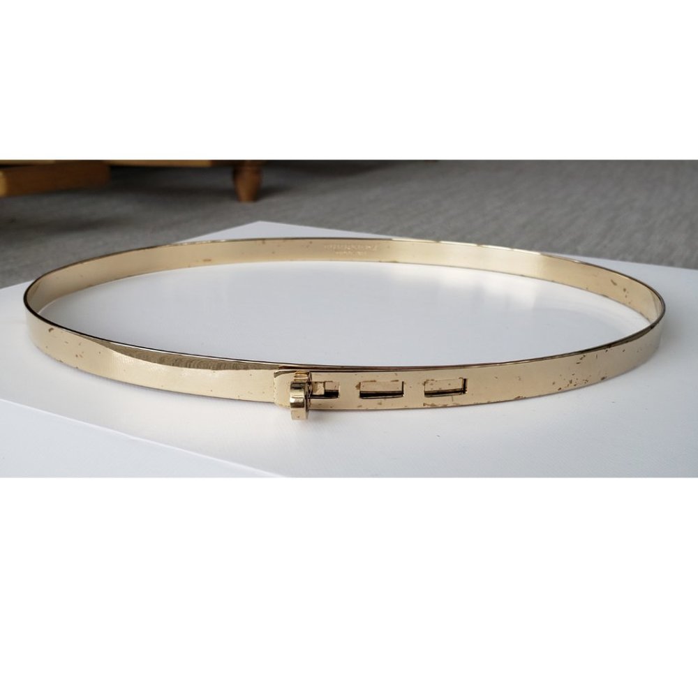 Burberry Polished Metal Hoop Belt